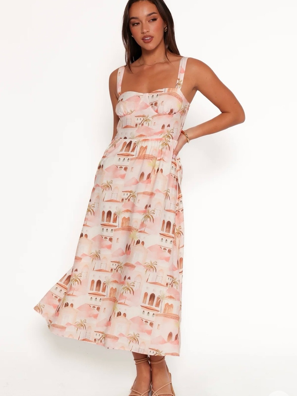Petal & Pup Laurette Midi Dress NWT XS - Picture 2 of 6